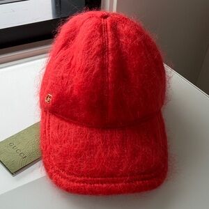 NEW Gucci Cashmere/Mohair-ish, Baseball Hat - Brand New with Tags